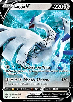 Carte Pokémon Lugia V n°301 de la série SWSH Black Star Promos