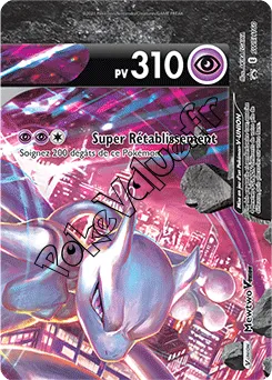 Carte Pokémon Mewtwo V UNION En haut à droite n°160 de la série SWSH Black Star Promos
