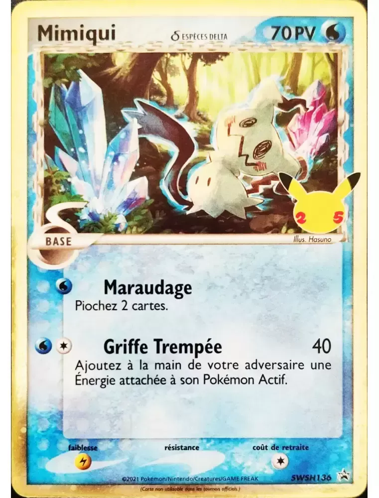 Carte Pokémon Mimiqui n°136 de la série Promo SWSH