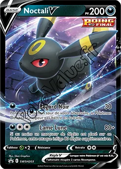 Carte Pokémon Noctali V  n°203 de la série Promo SWSH