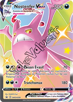 Carte Pokémon Nostenfer VMAX n°099 de la série Promo SWSH