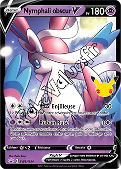 Carte Pokémon Nymphali obscur V n°134 de la série Promo SWSH