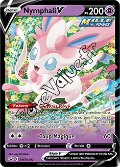 Carte Pokémon Nymphali V  n°202 de la série Promo SWSH