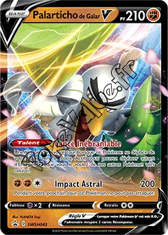 Carte Pokémon Palarticho de Galar V n°043 de la série Promo SWSH