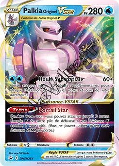 Carte Pokémon Palkia Originel VSTAR n°254 de la série SWSH Black Star Promos