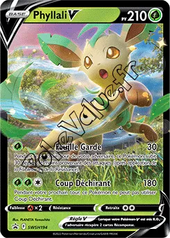 Carte Pokémon Phyllali V  n°194 de la série Promo SWSH