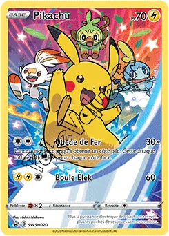 Carte Pokémon Pikachu  n°020 de la série Promo SWSH