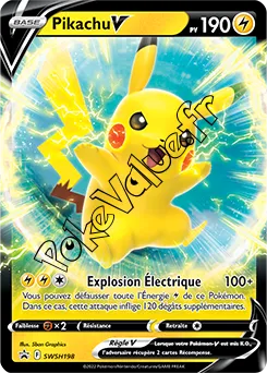 Carte Pokémon Pikachu V  n°198 de la série Promo SWSH
