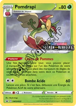 Carte Pokémon Pomdrapi n°022 de la série SWSH Black Star Promos