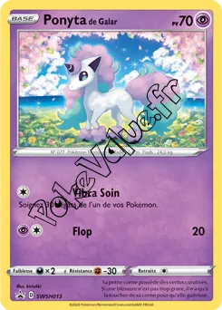 Carte Pokémon Ponyta de Galar n°013 de la série Promo SWSH
