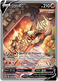 Carte Pokémon Pyroli V  n°179 de la série Promo SWSH