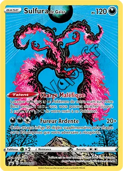 Carte Pokémon Sulfura de Galar  n°284 de la série Promo SWSH