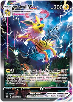 Carte Pokémon Voltali VMAX  n°184 de la série Promo SWSH