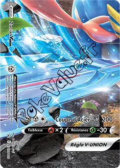 Carte Pokémon Zacian V UNION En bas à gauche n°165 de la série SWSH Black Star Promos