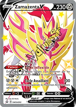 Carte Pokémon Zamazenta V n°293 de la série SWSH Black Star Promos