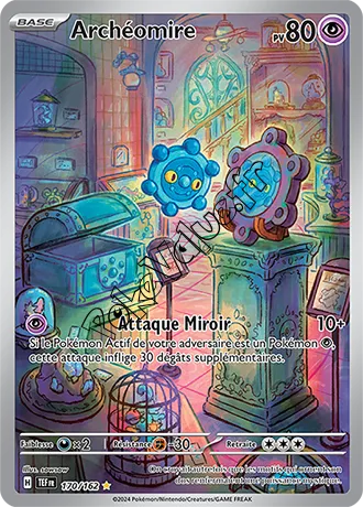 Carte Pokémon Archéomire  n°170 de la série Forces Temporelles
