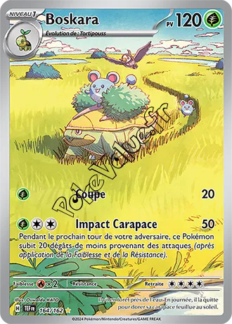 Carte Pokémon Boskara  n°164 de la série Forces Temporelles