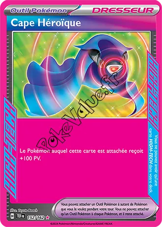 Carte Pokémon Cape Héroïque n°152 de la série Forces Temporelles