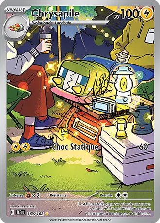 Carte Pokémon Chrysapile  n°169 de la série Forces Temporelles