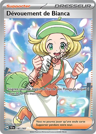 Carte Pokémon Dévouement de Bianca n°197 de la série Forces Temporelles