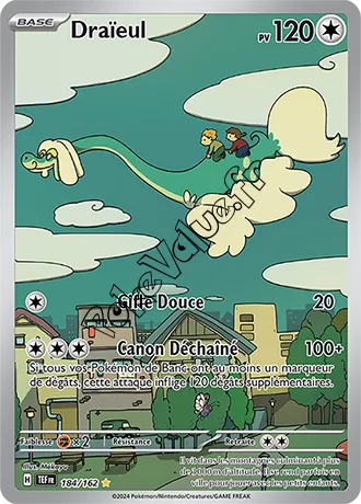 Carte Pokémon Draïeul  n°184 de la série Forces Temporelles