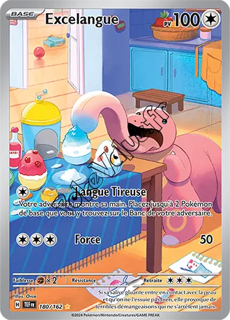 Carte Pokémon Excelangue  n°180 de la série Forces Temporelles