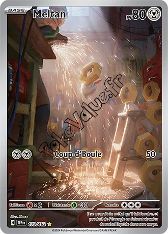 Carte Pokémon Meltan  n°179 de la série Forces Temporelles