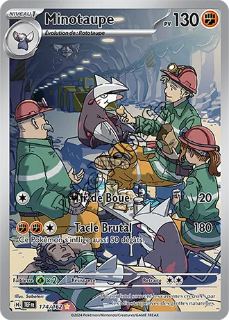 Carte Pokémon Minotaupe  n°174 de la série Forces Temporelles