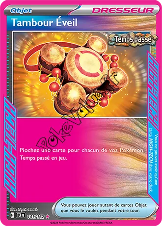 Carte Pokémon Tambour Éveil n°141 de la série Forces Temporelles