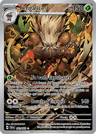 Carte Pokémon Tengalice  n°163 de la série Forces Temporelles