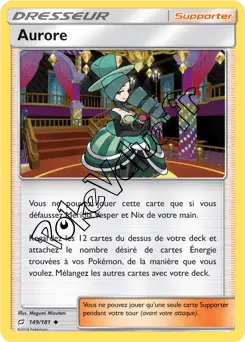 Carte Pokémon Aurore n°149 de la série Duo de Choc