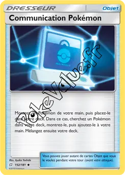 Carte Pokémon Communication Pokémon n°152 de la série Duo de Choc