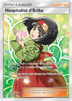 Carte Pokémon Hospitalité d’Erika n°174 de la série Duo de Choc