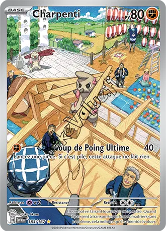 Carte Pokémon Charpenti  n°183 de la série Mascarade Crépusculaire