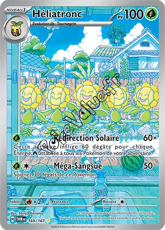 Carte Pokémon Héliatronc  n°169 de la série Mascarade Crépusculaire