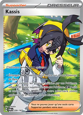 Carte Pokémon Kassis n°206 de la série Mascarade Crépusculaire