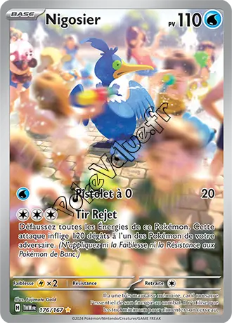 Carte Pokémon Nigosier  n°176 de la série Mascarade Crépusculaire