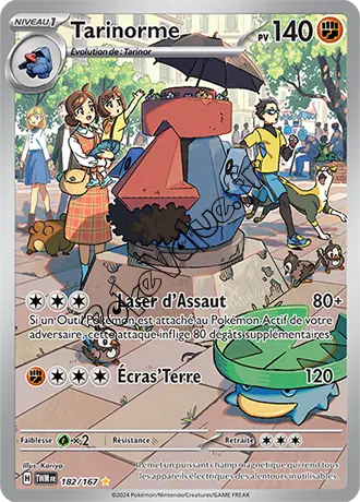 Carte Pokémon Tarinorme  n°182 de la série Mascarade Crépusculaire