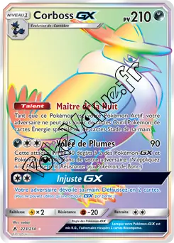 Carte Pokémon Corboss GX n°223 de la série Alliance Infaillible