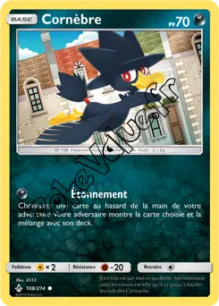 Carte Pokémon Cornèbre n°108 de la série Alliance Infaillible