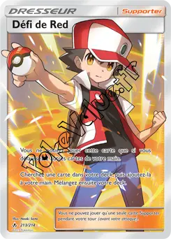 Carte Pokémon Défi de Red n°213 de la série Alliance Infaillible