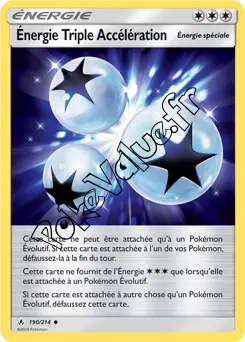 Carte Pokémon Énergie Triple Accélération n°190 de la série Alliance Infaillible