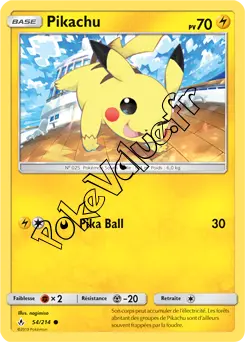Carte Pokémon Pikachu  n°54 de la série Alliance Infaillible