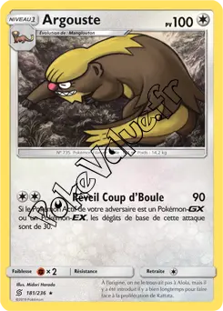 Carte Pokémon Argouste n°181 de la série Harmonie des Esprits