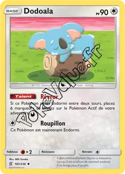Carte Pokémon Dodoala n°185 de la série Harmonie des Esprits