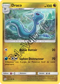 Carte Pokémon Draco n°150 de la série Harmonie des Esprits