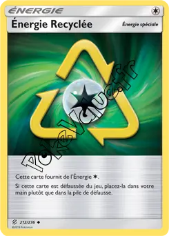 Carte Pokémon Énergie Recyclée n°212 de la série Harmonie des Esprits