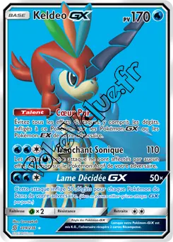 Carte Pokémon Keldeo GX  n°219 de la série Harmonie des Esprits