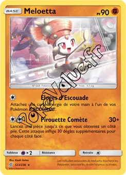 Carte Pokémon Meloetta  n°123 de la série Harmonie des Esprits
