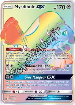 Carte Pokémon Mysdibule GX n°246 de la série Harmonie des Esprits